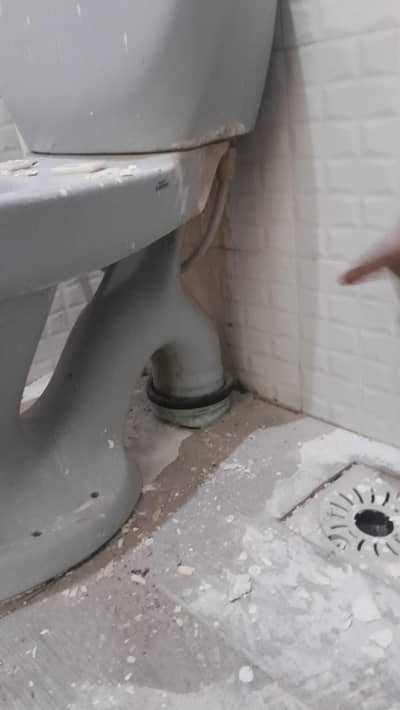 used commode grey color new condition