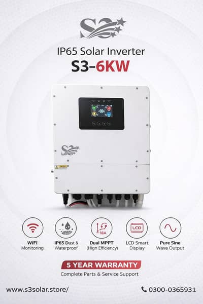 S3 6kw ip65 hybrid inverter