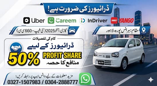 Yango /Indrive Driver Required || Driver Job || Driver Jobs In Lahor