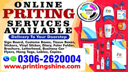 Sticker Printing Box Diary Pen Tag File Bag Badge Mug Cup Tshirt Vinyl