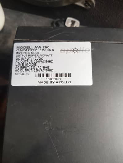 Apollo Electra ups achi condition mein hai  6 month use Howa hai