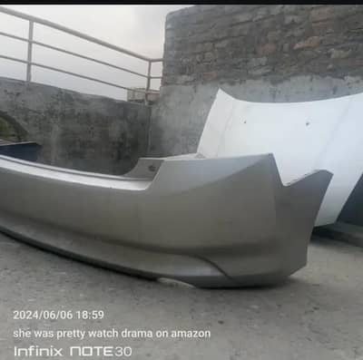 Honda city 11/12 model genuine back bumper silver colour