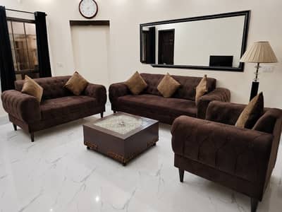 Premium 6-Seater Sofa Set - Wooden Sofa - Luxury Sofa - Sofa For Sale