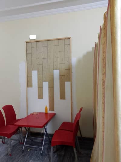 PVC chair with table
