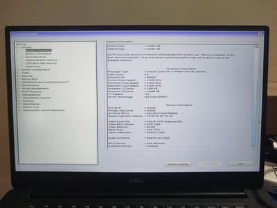 Dell precision 5540,  core i7-9850H CPU@2.60 Ghz, 32 GB RAM, 512 SSD,