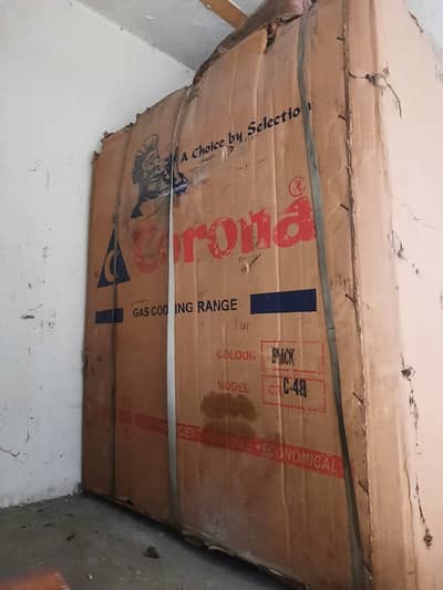 GAS COOKING RANGE CORONA Black MODEL C-48