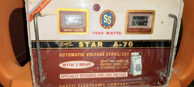 Stabilizer 7000 Watts Universal A-70 Voltage Heavy Duty