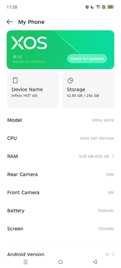 8+8 ram 256 gb