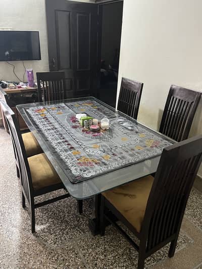 Dining table and chairs