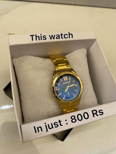 Women golden watch