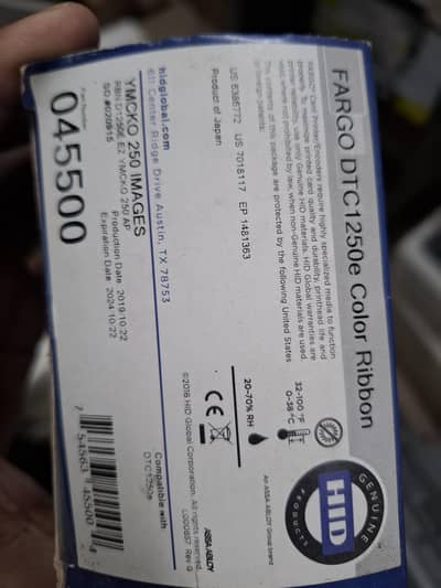 fargo dtc 1250e color ribbon