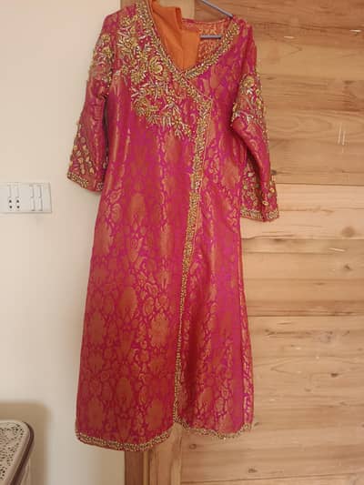 10/10 condition 2 piece anarkali frock 12000 only