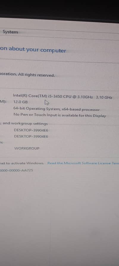 core i5 3rd generation