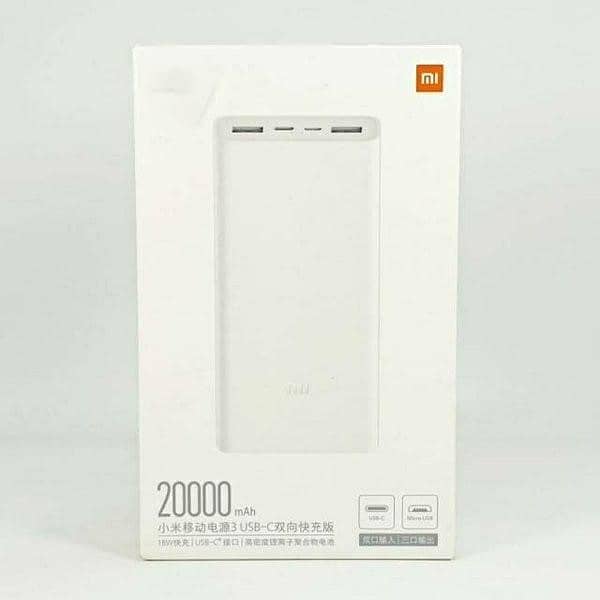 Authentic  Original Xiaomi Mi Power Bank 20000mAh Capacity, 18W/22.5W Fast Charging POWERBANK (Quick Charge 3.0 & USB-C powerbank  PD Support High-Speed Travel Power Solution power bank for iPhone, Samsung, & More This POWER BANK