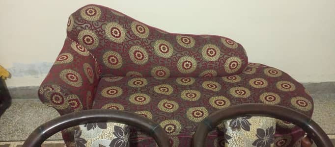 bed set dressing table and 2 chair with table and dewaan