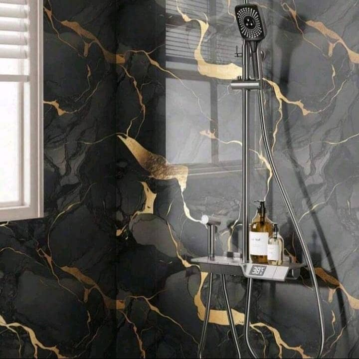 لگژری ماربل اسٹائل سیلف ایڈھیسیو وال پیپر 3