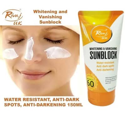 Rivaj UK whitening sunblock SPF 60 150ml