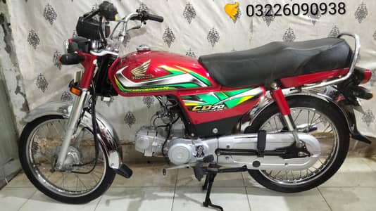 Honda Cd 70 model 21/22  urjante sale 03226090938