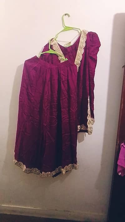 2 piece dress raw silk