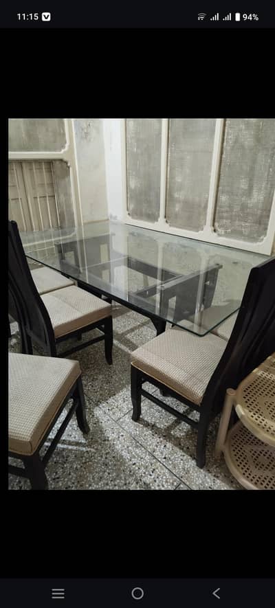 dining table with 6 chairs