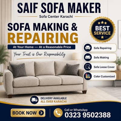Sofa maker | Fabric change | Sofa set maker | sofa repairing