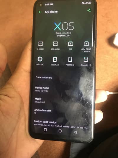 Infinix Note 8i for sale contact number 03283030524