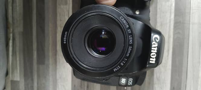 canon 80D with 50mm STM