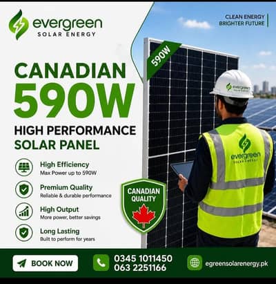 Canadian 590W pre booking