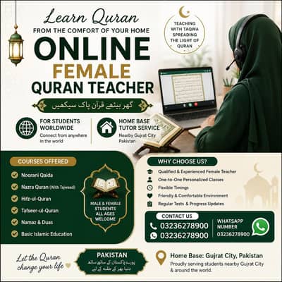 I'm female online Quran teacher