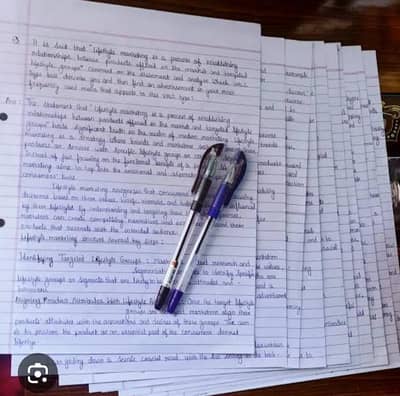 Handwriting Assignment Work, Typing And Data Entry job Available