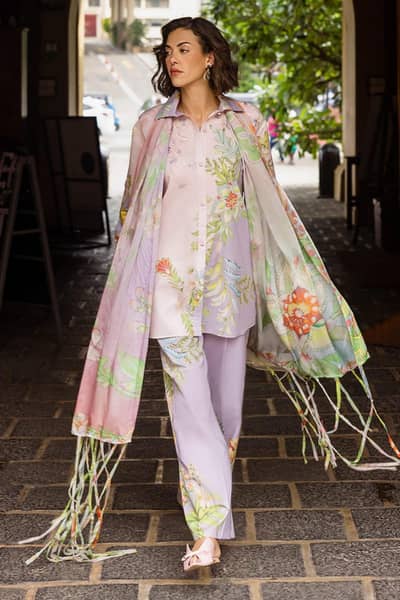mushq lawn silk dupatta suit for sale