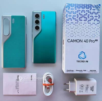 Tecno camon 40 pro box charge available
