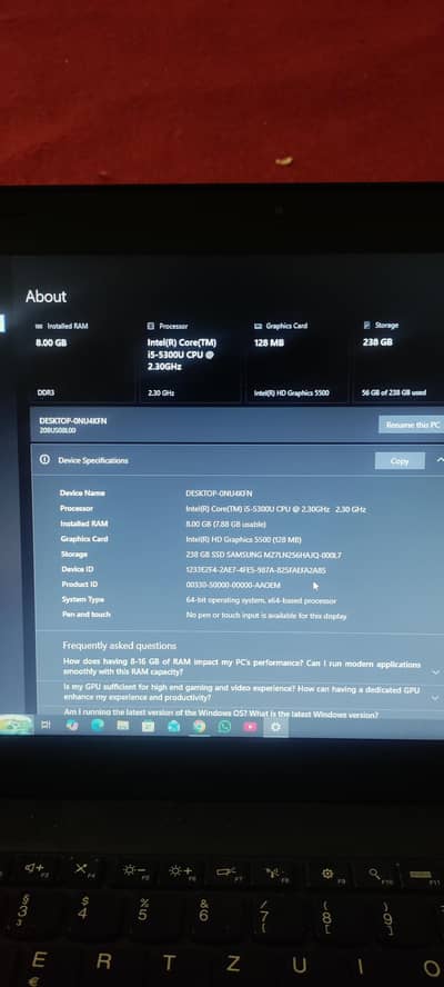 5th gen laptop Lenovo