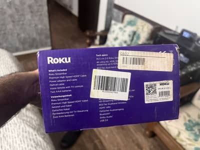 Roku 4k Stream Bar android tv Media box with Soundbar