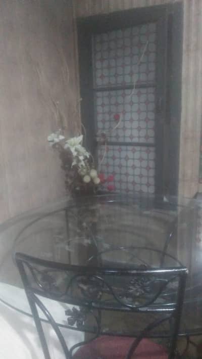 steel dining table with chairs