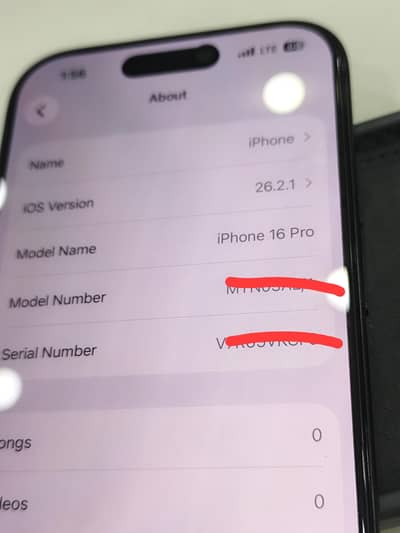 Iphone 16pro 256GB NON PTA urgent sale