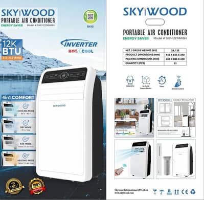 SKYWOOD PORTABLE AC 1 TON HEAT COOL INVERTER