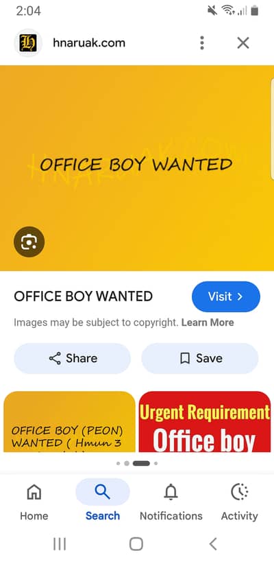 Office boy