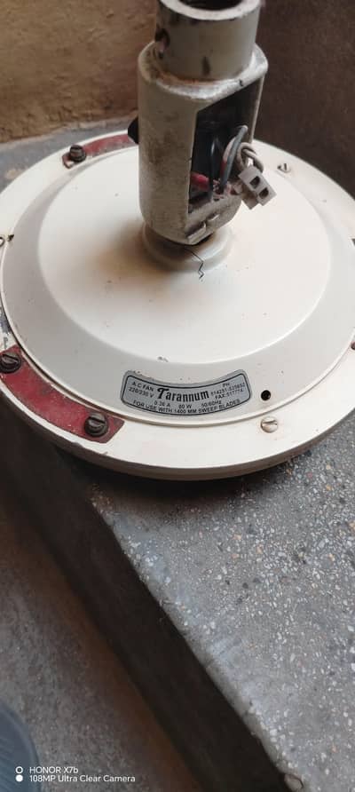 Taranum fan 2010 model A1 condition 220/230V.  80W