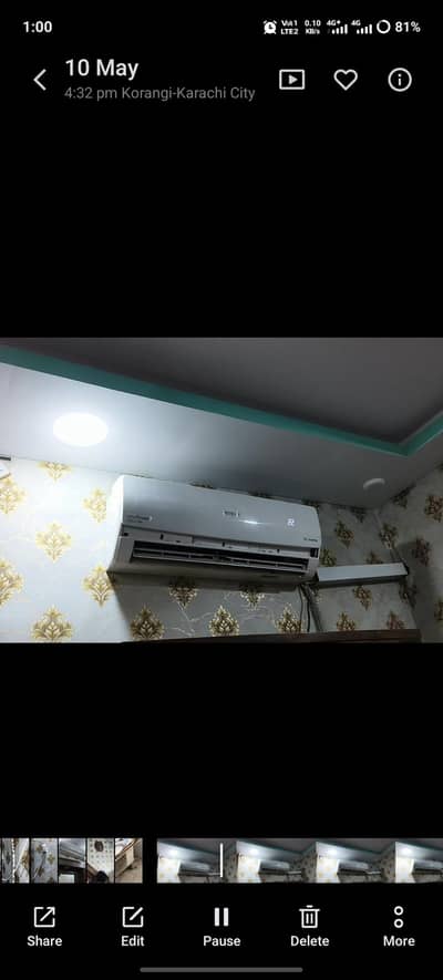 orient DC inverter ,1 ton , excellent condition