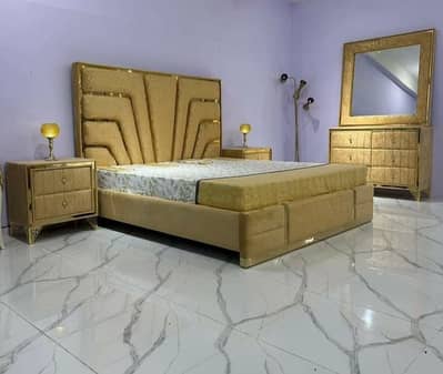 Double bed / bed set / wooden bed / bed / Furniture / King size bed