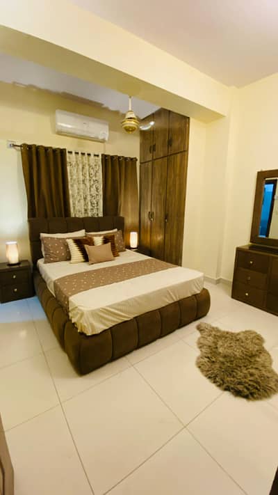 2 bedrooms apartment brand new luxury furnished available for rent in E-11 Islamabad