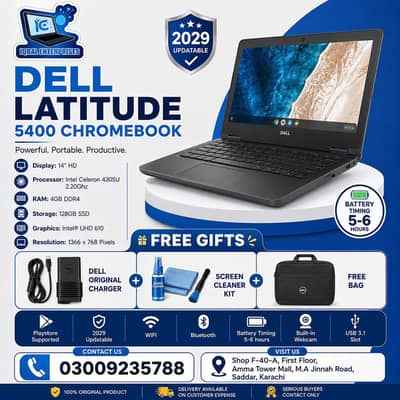 Dell 5400 Chromebook 4GB 128GB SSD Excellent Condition