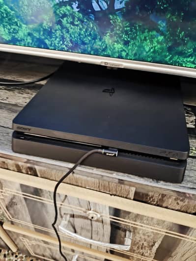 ps4 slim 1tb jailbreak 9.00 firmware with two controller original and