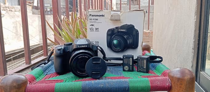 Panasonic Lumix fz80 4K camera lush condition  percent ok