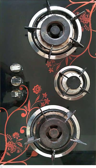 3 burner gas stove
