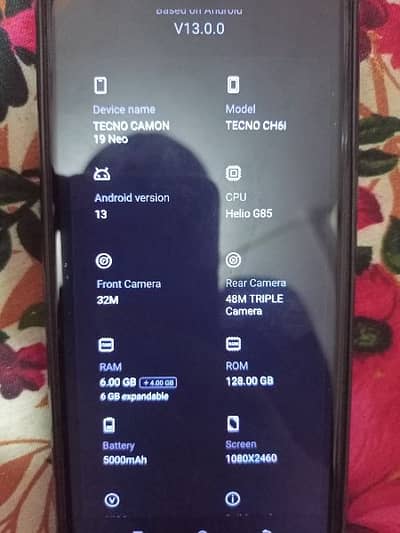 Tecno 19 neo