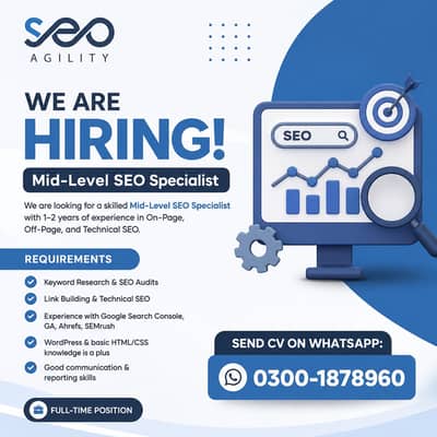 Mid-Level SEO Specialist Required – Work From Home - SEO Jobs
