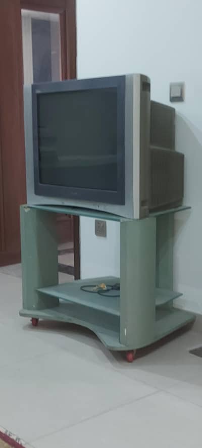 Sony Old TV With Trolley Stand