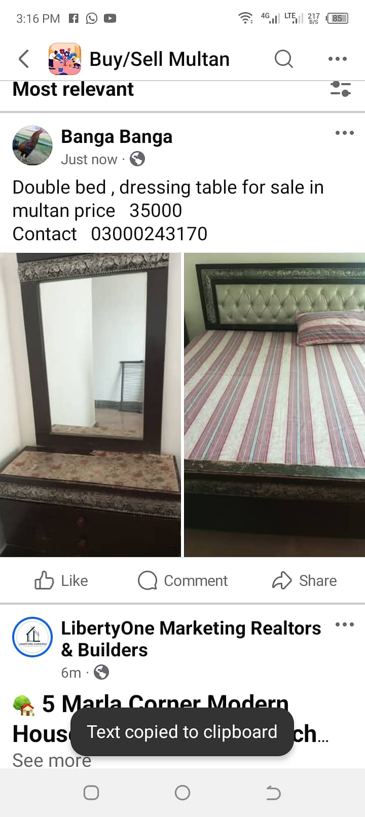 Double bed with dressing table 0